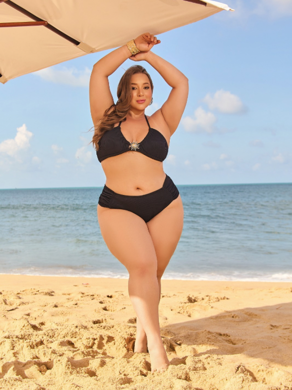 BIQUINI PLUS SIZE SEREIA - PRETO